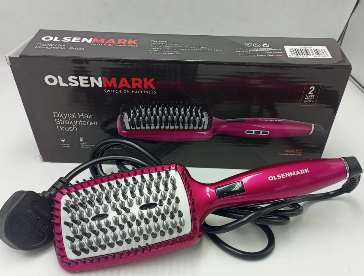 Hair Straightener Brush Comb