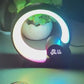 Creative Q Light Analog Sunrise Digital Display Alarm Clock Bluetooth Audio Intelligent Wake-up Q Colorful Atmosphere Light